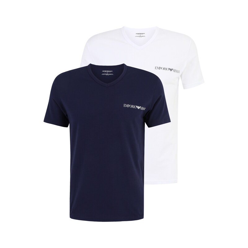 Emporio Armani Tričko námořnická modř / bílá