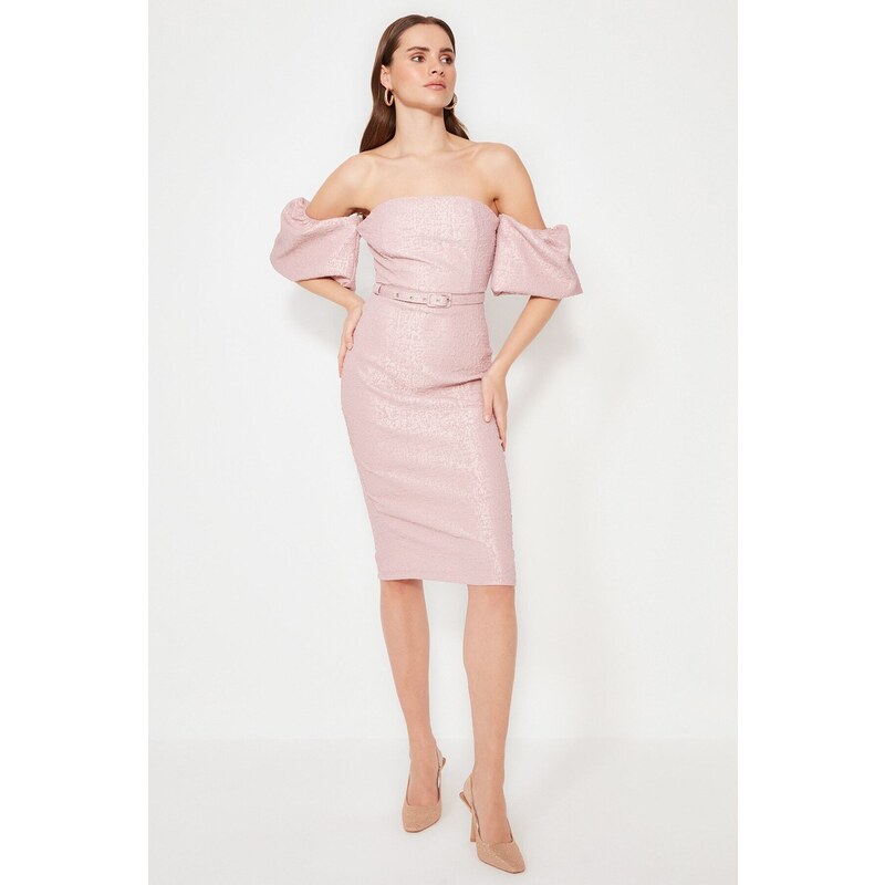 Dámské šaty Trendyol Jacquard