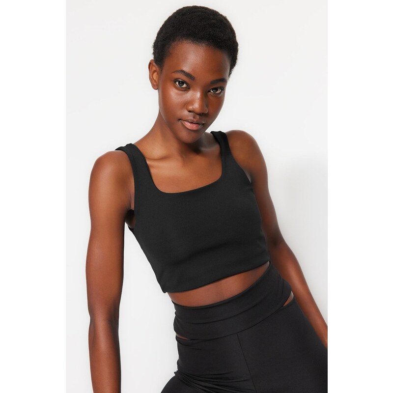 Trendyol Black Medium Support/Shaping Knitted Sports Bra