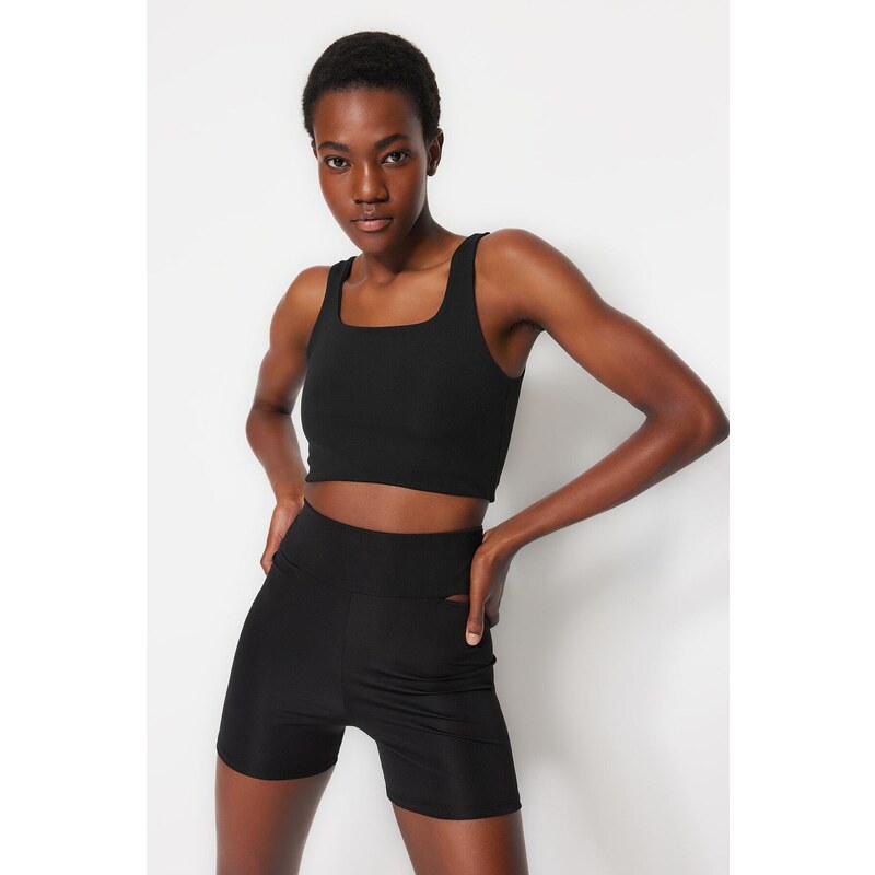 Trendyol Black Medium Support/Shaping Knitted Sports Bra