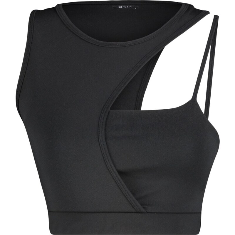 Trendyol Black Medium Support/Shaping Knitted Sports Bra