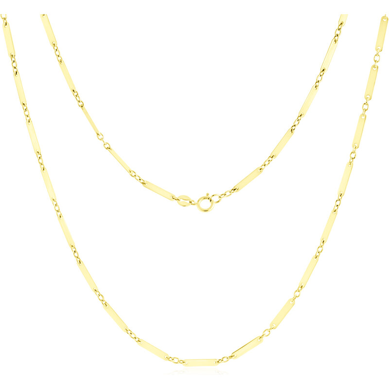 GEMMAX Jewelry Zlatý článkový náhrdelník, délka 42 cm GUNYN-42-43741