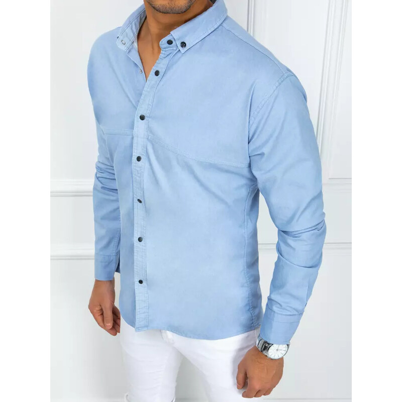 BASIC Světle modrá pánská košile