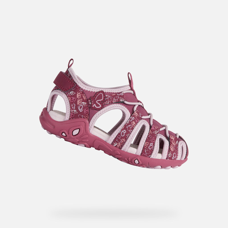 Růžové dívčí sandály Geox Whinberry G