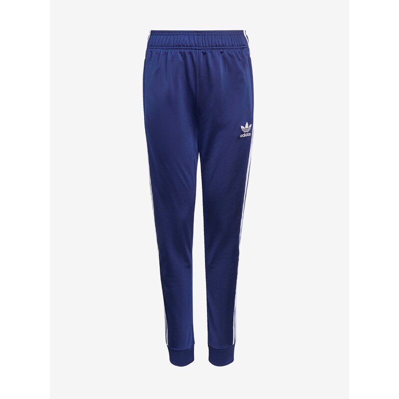 Tmavě modré holčičí tepláky adidas Originals SST Track Pants - unisex