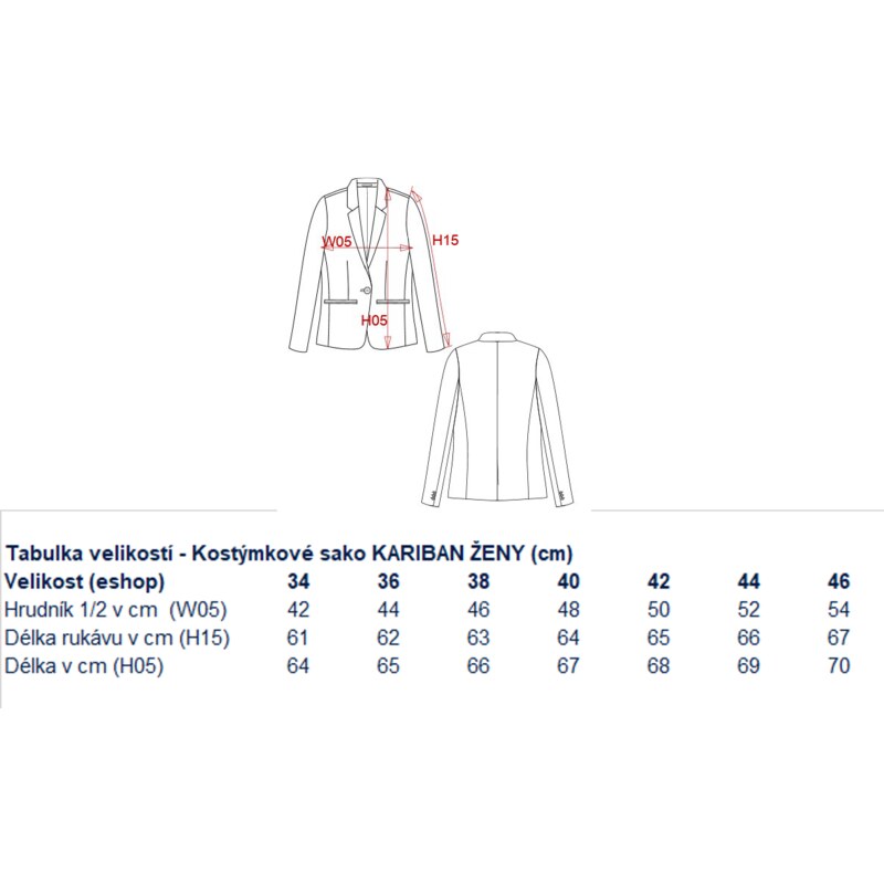 Dámské společenské sako s elastanem Kariban