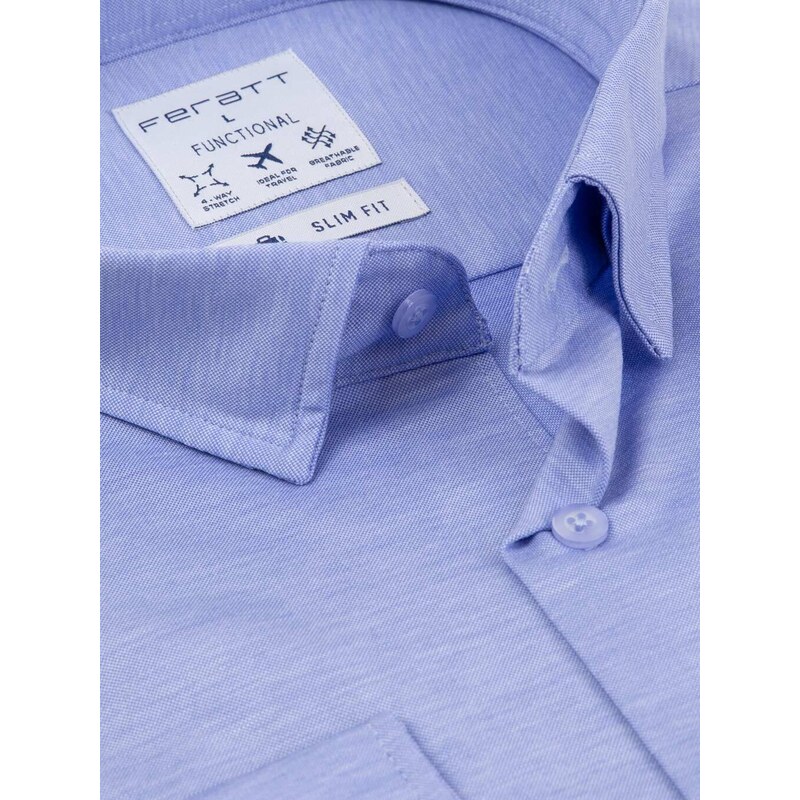 FERATT Pánská košile PERFETTO SLIM světle modrá