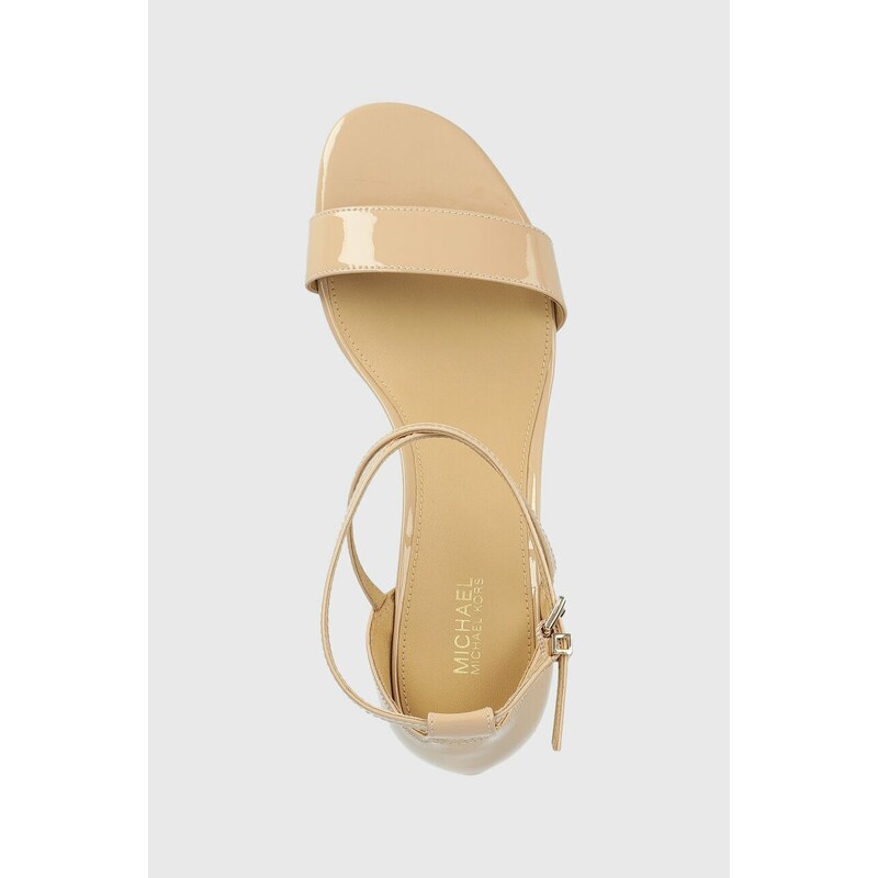 Kožené sandály MICHAEL Michael Kors Serena béžová barva, 40S2SEMA1A