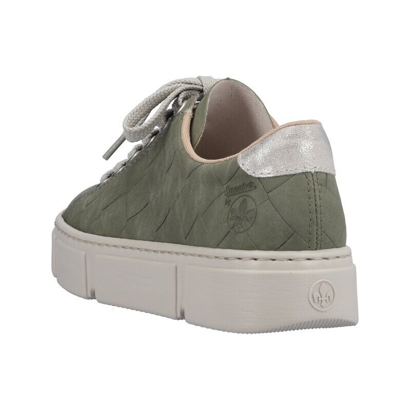 Stylové sneaker v trendy barvě Rieker N59W2-52 zelená