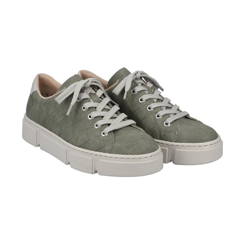 Stylové sneaker v trendy barvě Rieker N59W2-52 zelená