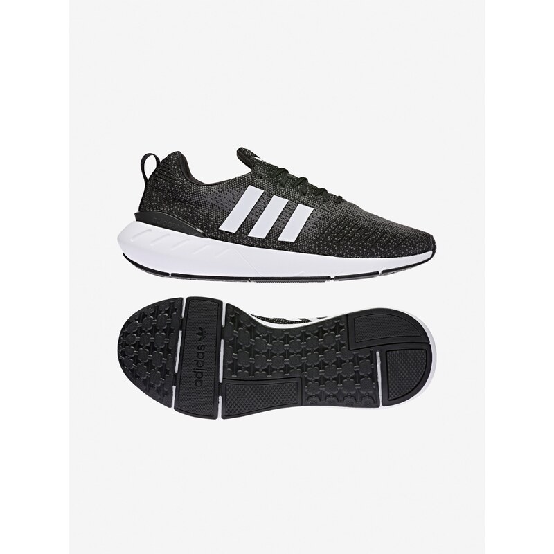 Černé pánské žíhané boty adidas Originals Swift Run 22 - Pánské