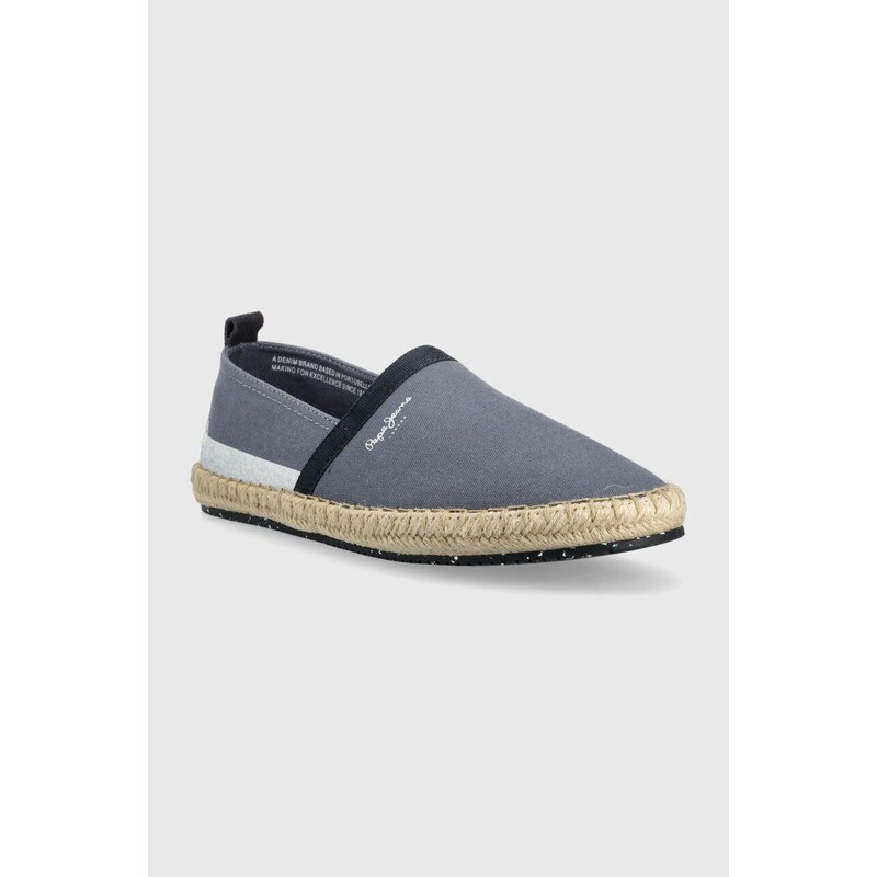 Espadrilky Pepe Jeans TOURIST tmavomodrá barva, PMS10312