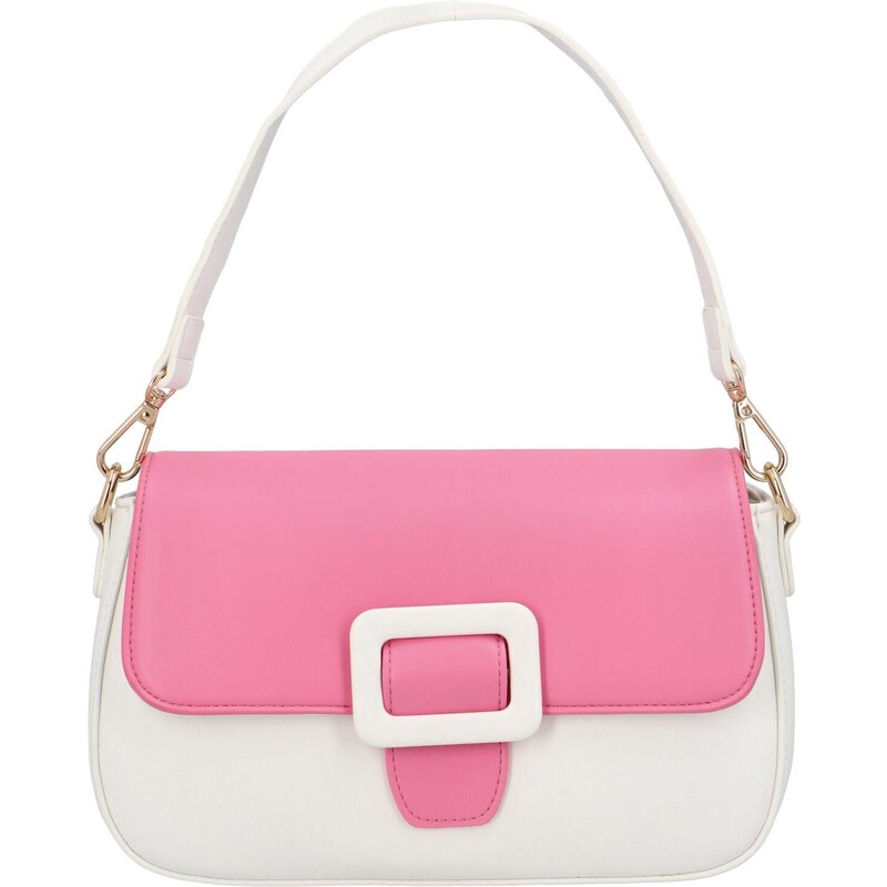 DIANA & CO Dámská koženková crossbody kabelka Rainbow, fuchsiová