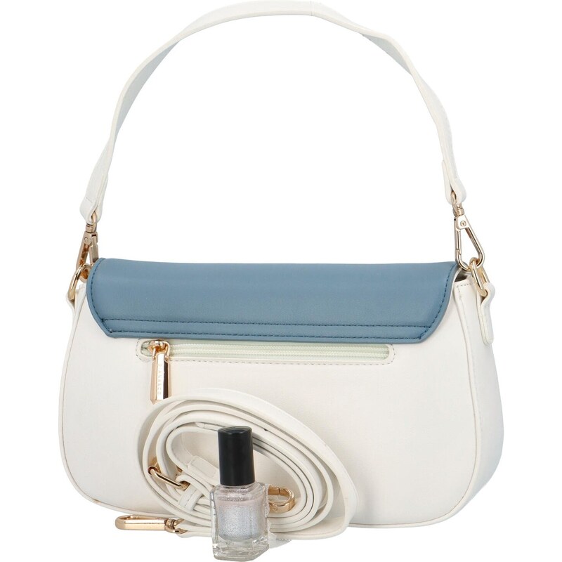 DIANA & CO Dámská koženková crossbody kabelka Rainbow, modrá