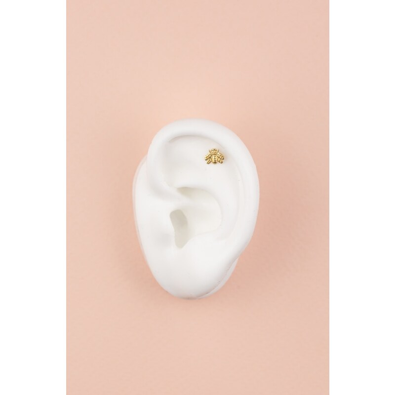 Junipurr jewelry Bezzávitová koncovka piercingu ze 14 kt žlutého zlata 69563026