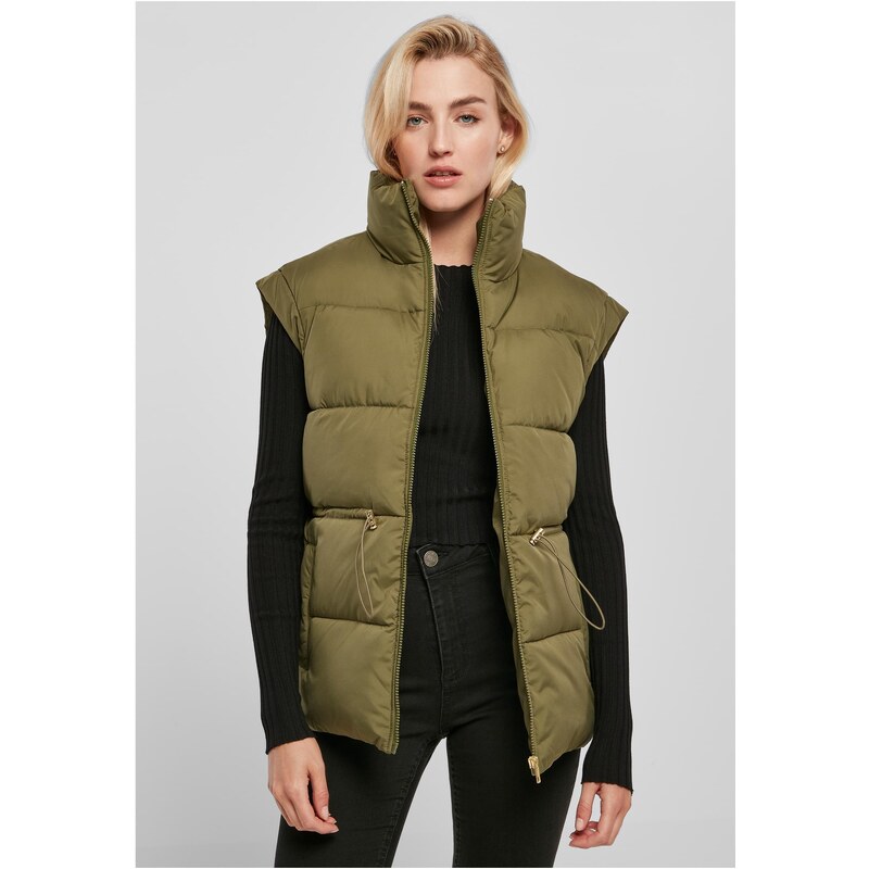 UC Ladies Dámská vesta Puffer Puffer Olive