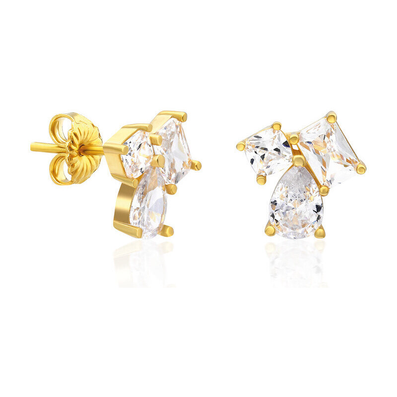 Olivie Stříbrné náušnice GLORIA GOLD 7231