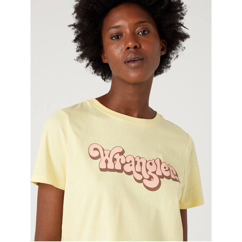 Žluté dámské tričko Wrangler - Dámské