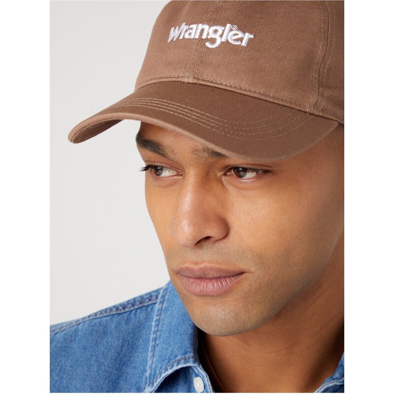 Hnědá pánská kšiltovka Wrangler - Pánské