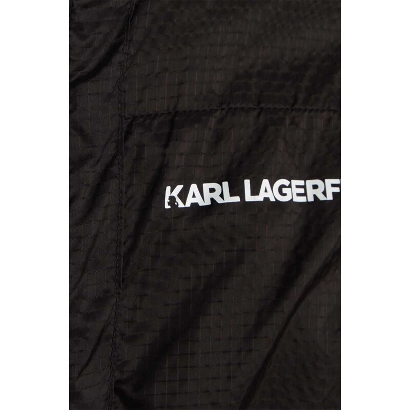 Dětská bunda Karl Lagerfeld šedá barva