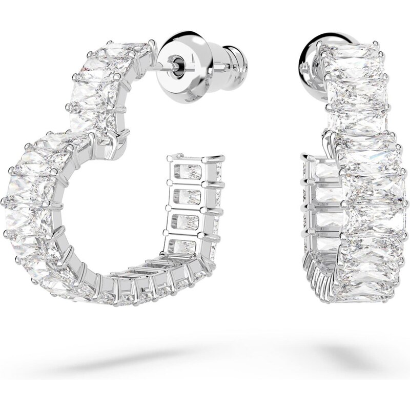 Swarovski Náušnice Matrix stříbrná / průhledná 95214160