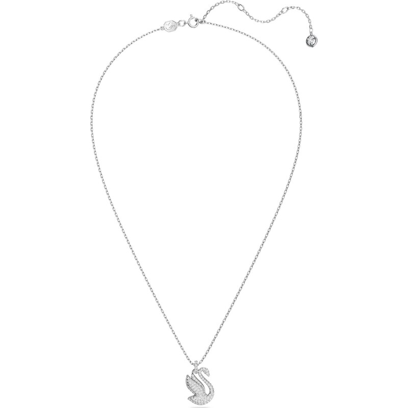 Swarovski Řetízek Swan stříbrná / průhledná