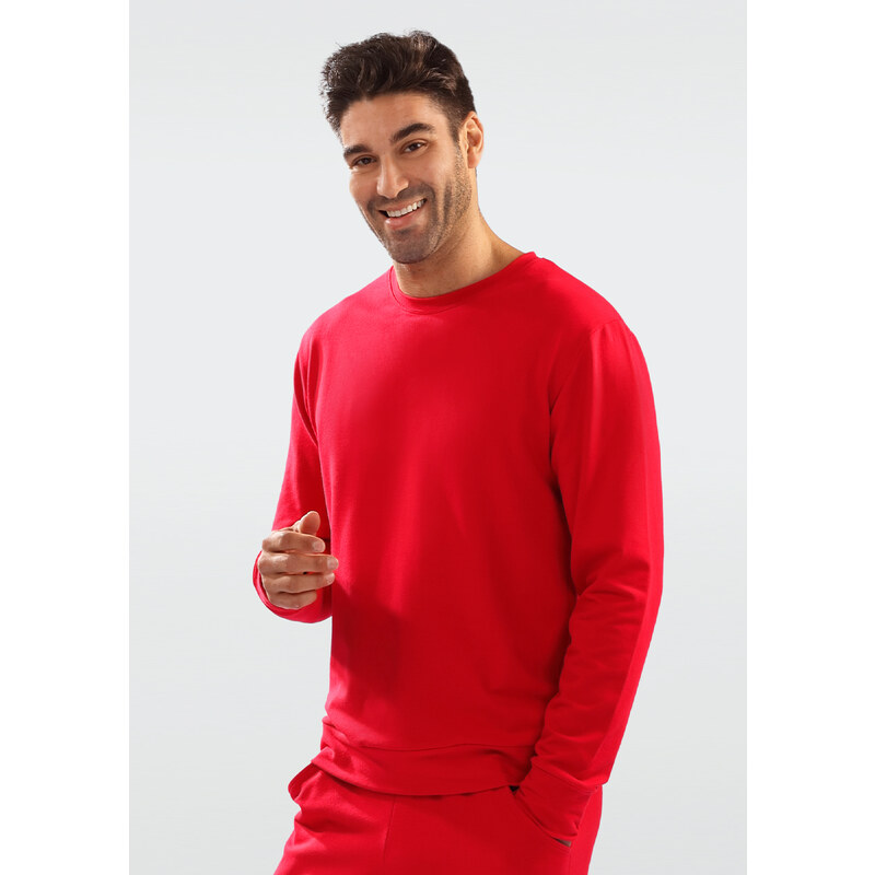 Pánský svetr DKaren DKaren_Sweatshirt_Justin_Red