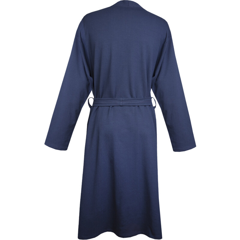 DKaren Man's Male Housecoat Harry Navy Blue