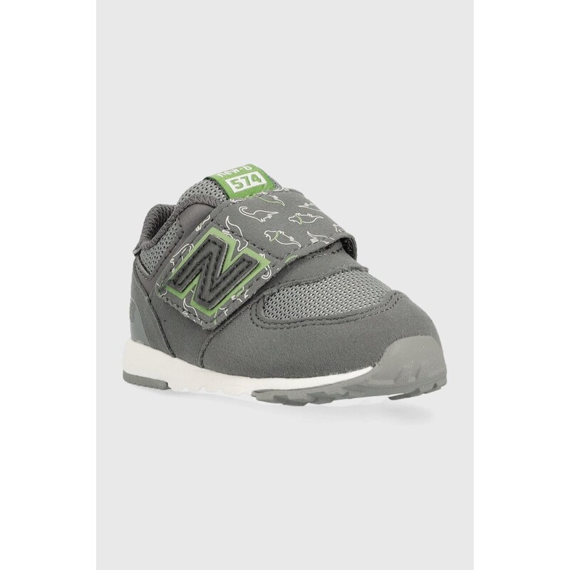 Dětské sneakers boty New Balance NBNW574 šedá barva