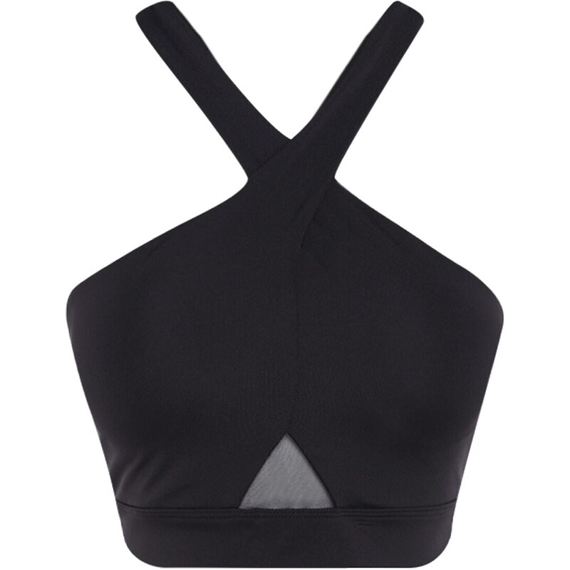 Trendyol Black Support/Shaping Tulle Detail Knitted Sports Bra