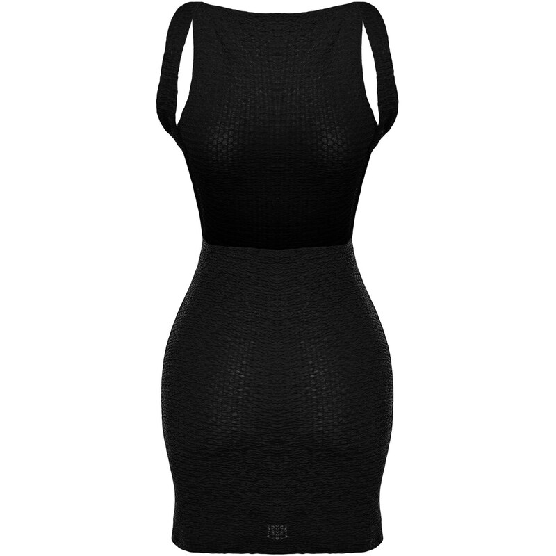 Dámské šaty Trendyol TBESS23EL00077/Black