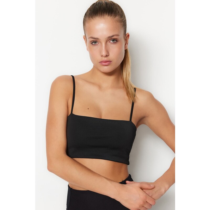 Trendyol Black Medium Support/Shaping Knitted Sports Bra