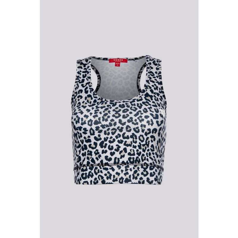 Guess dámský sportovní top s leopardím vzorem
