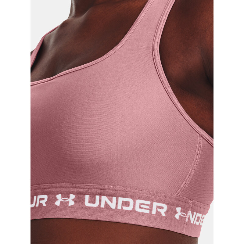 Under Armour Podprsenka UA Crossback Mid Bra-PNK - Dámské