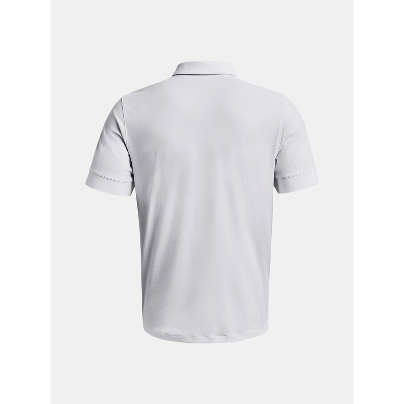 Under Armour Tričko UA Curry Micro Splash Polo-WHT - Pánské