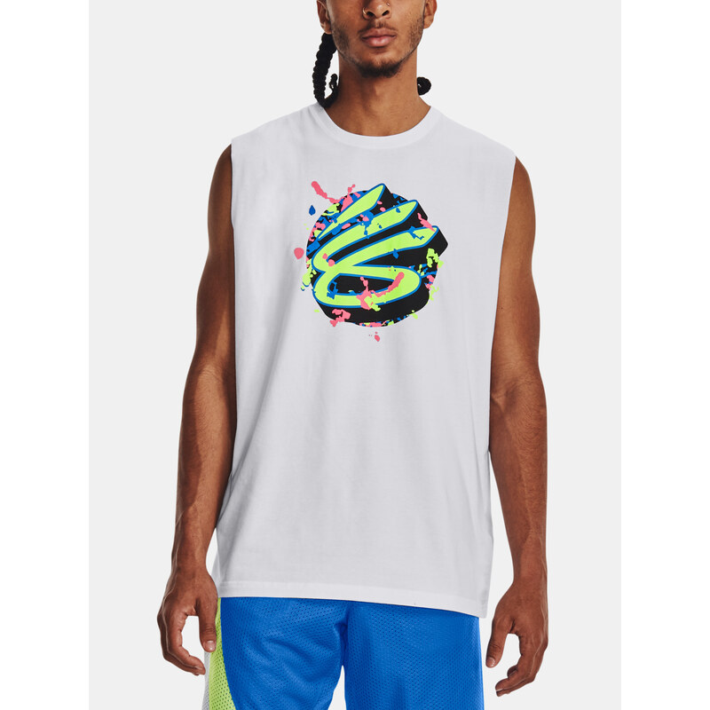 Under Armour Tílko Curry SLVS Tee-WHT - Pánské