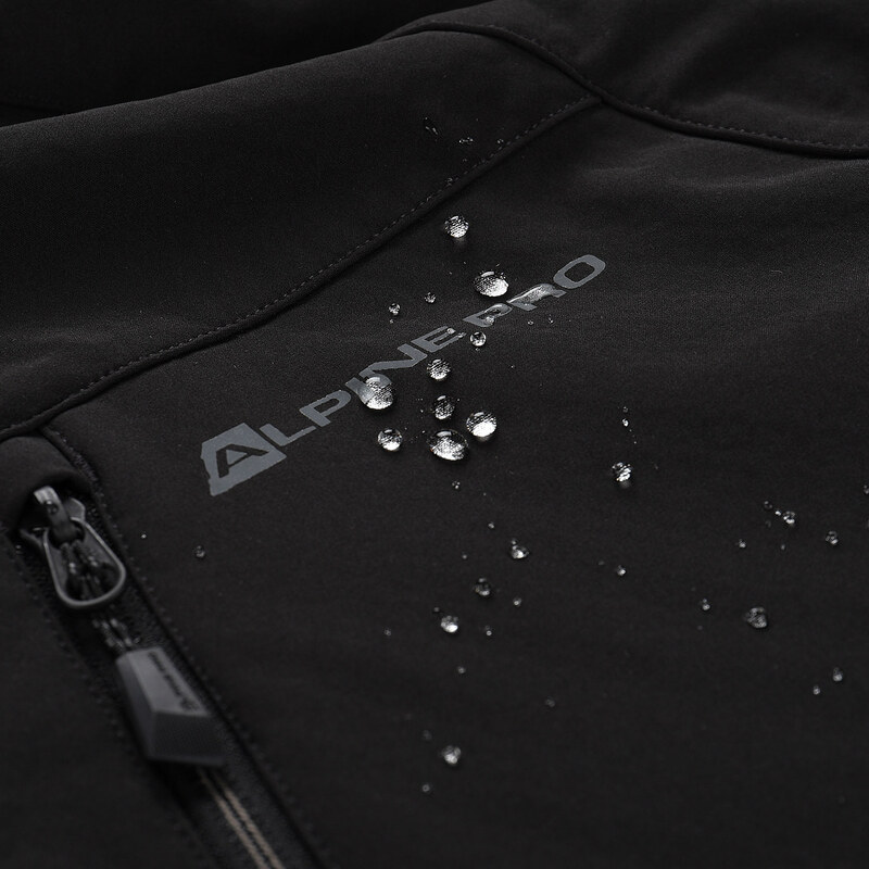 Alpine Pro LANC ČERNÁ Pánská softshellová bunda s membránou
