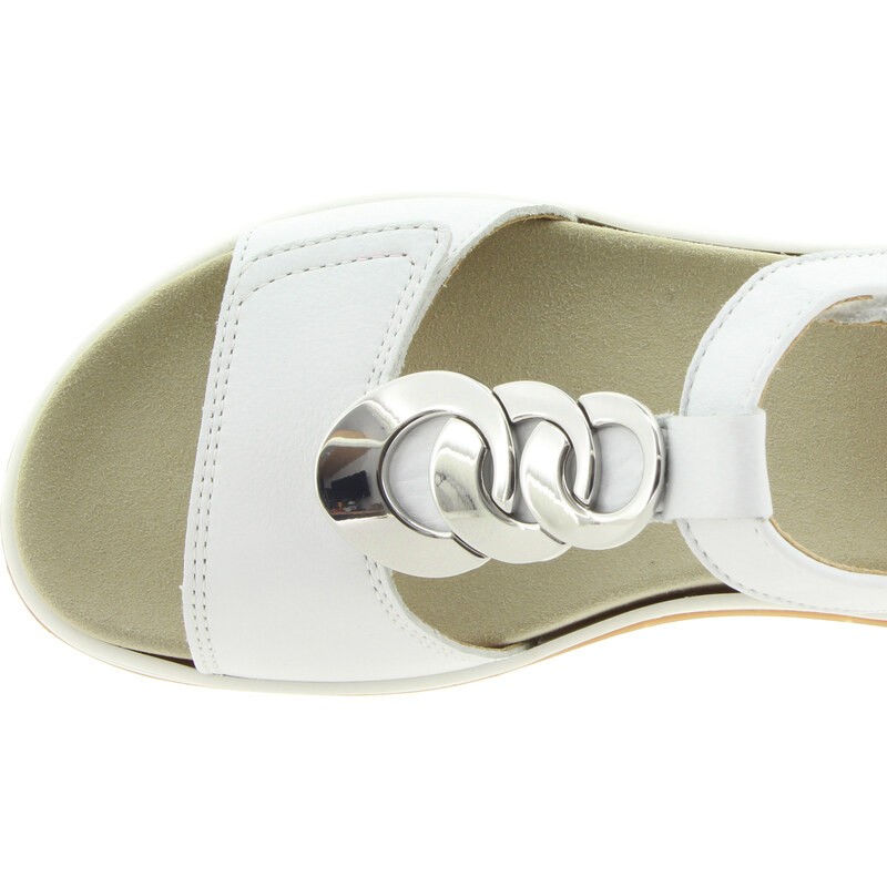 ARA Dámské kožené bílé sandály 12-34826-75-255