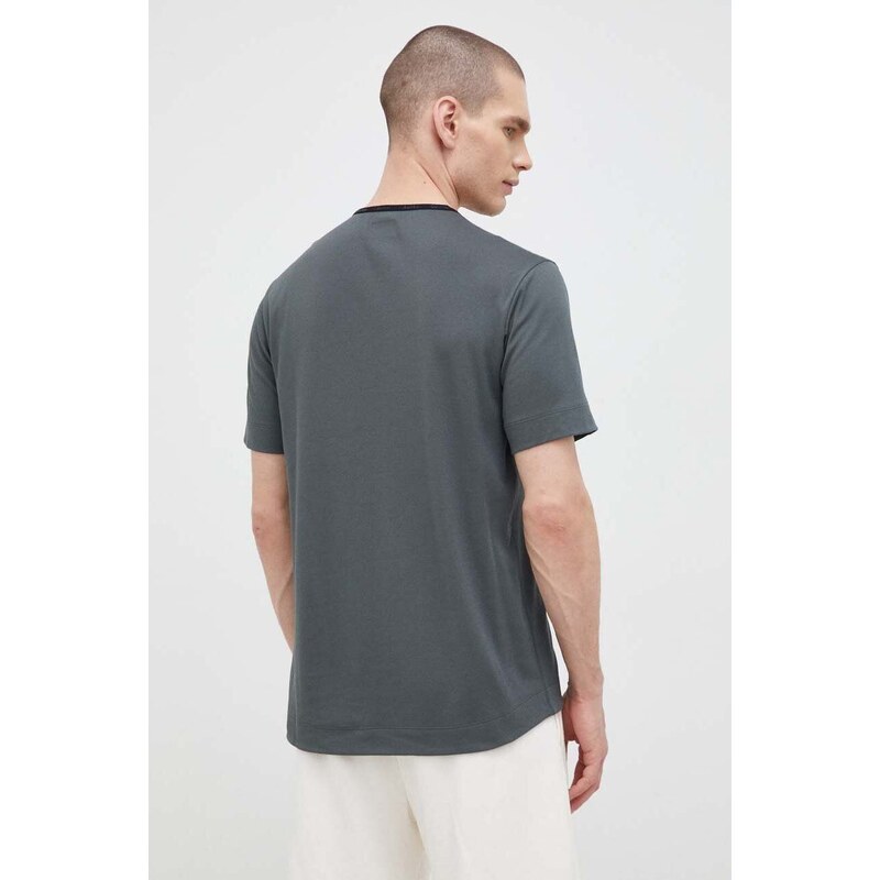 Tréninkové tričko Calvin Klein Performance Effect šedá barva, s potiskem