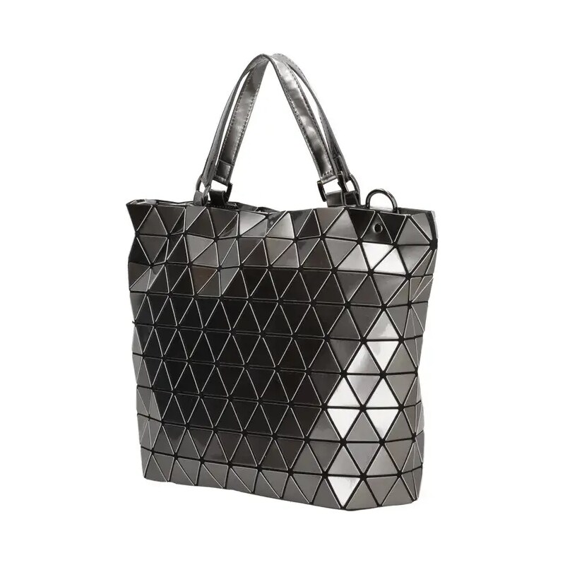 Charm London Stříbrná extravagantní luxusní shopper kabelka „Luxury“