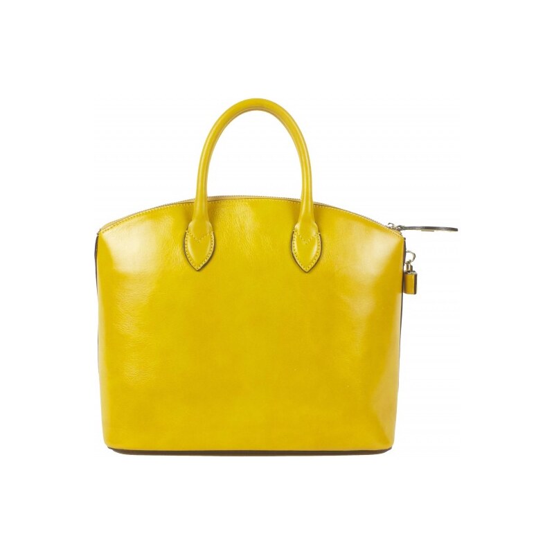 Viadoro Dámská kabelka Sophie - žlutá barva, kožená