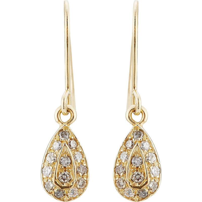 Carolina Bucci 18k Yellow Gold Earrings with Diamonds