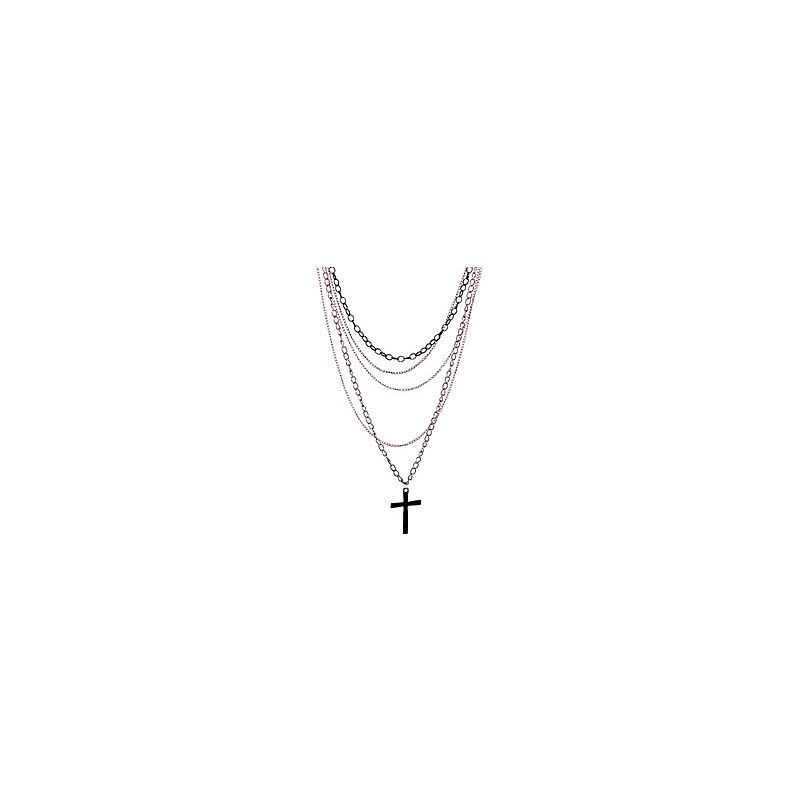 LightInTheBox Fashion Black Cross Pendant Necklace for Women