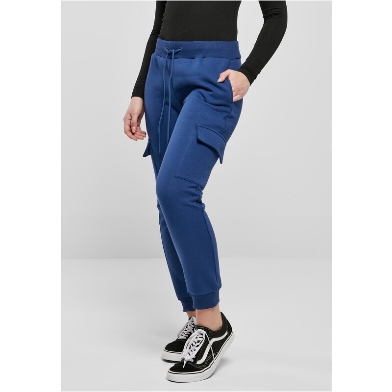Urban Classics Dámské kalhoty Cargo Sweat spaceblue