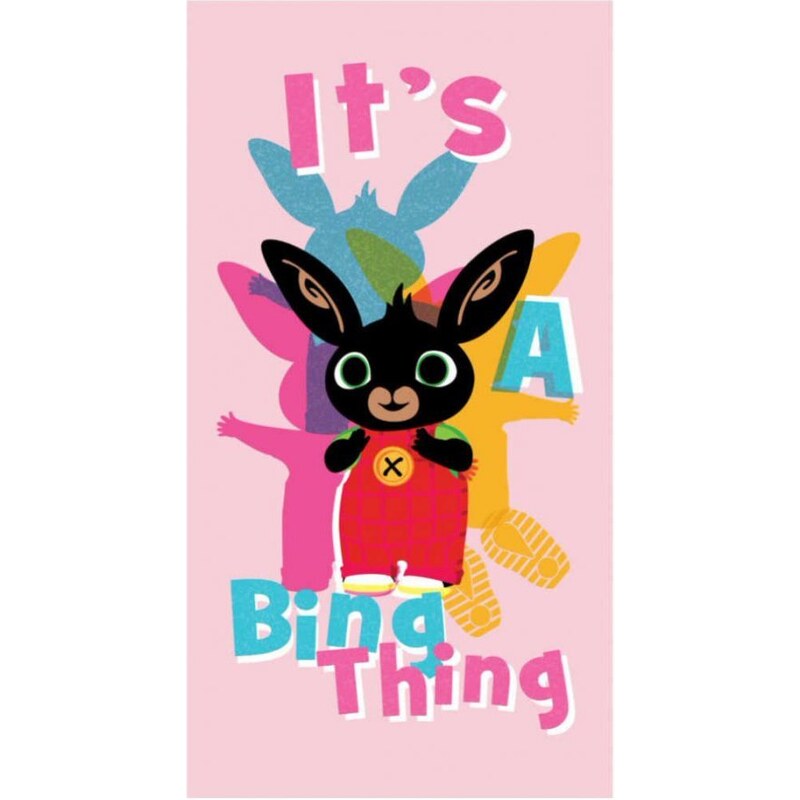 Setino Dětská plážová osuška Zajíček Bing - motiv It's Bing Thing - 100% bavlna - 70 x 140 cm