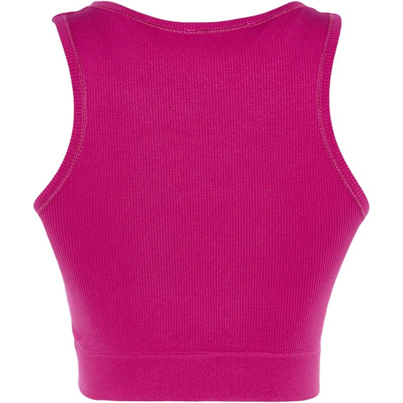 Trendyol Fuchsia Seamless/Seamless Lightly Supported/Shaping Knitted Sports Bra