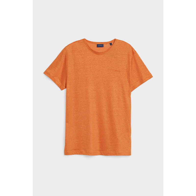 TRIČKO GANT LINEN REGULAR T-SHIRT oranžová M