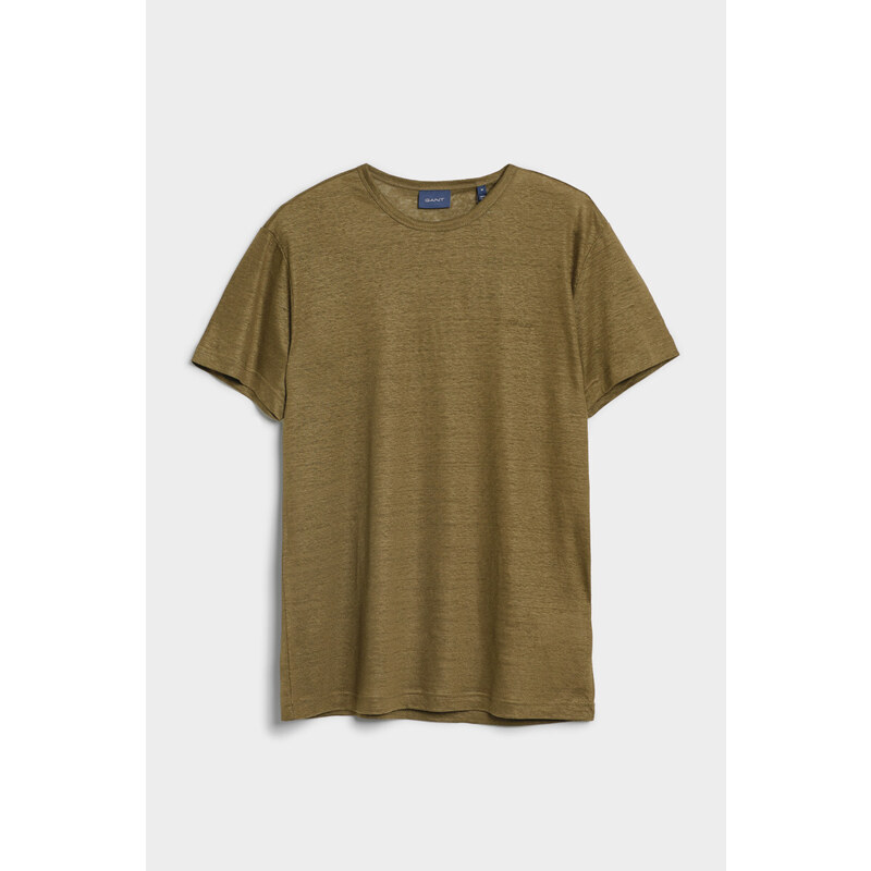 TRIČKO GANT LINEN REGULAR T-SHIRT zelená M