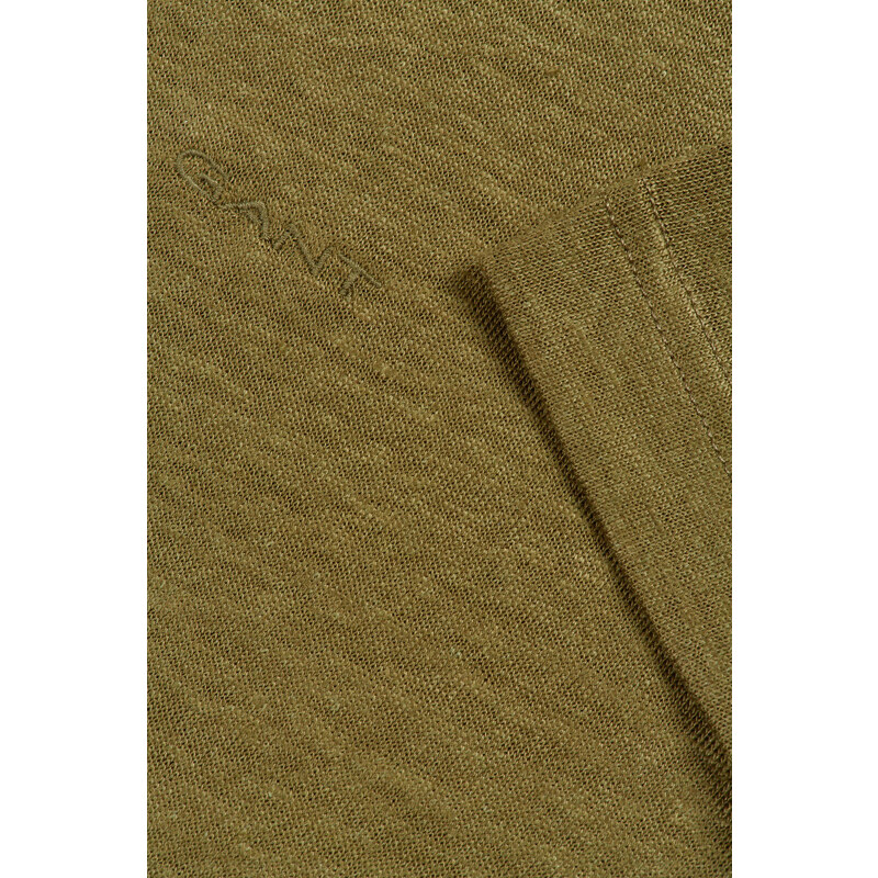 TRIČKO GANT LINEN REGULAR T-SHIRT zelená M