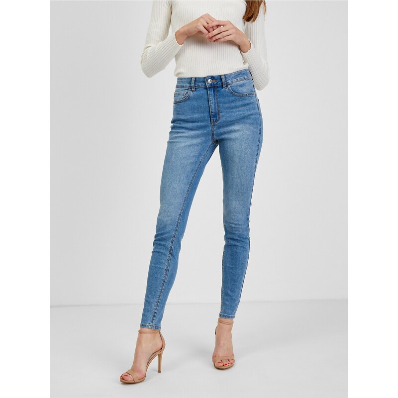 Orsay Světle modré dámské skinny fit džíny - Dámské